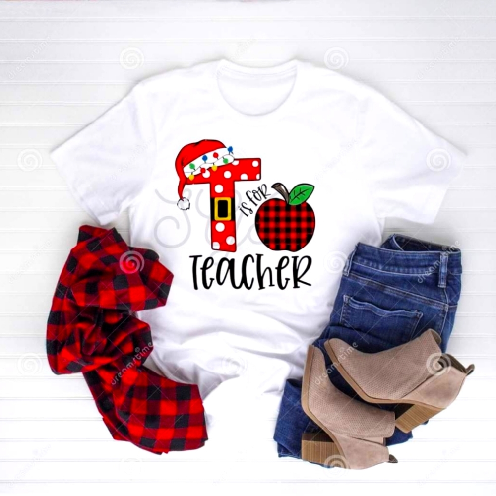 Teacher Christmas tshirt